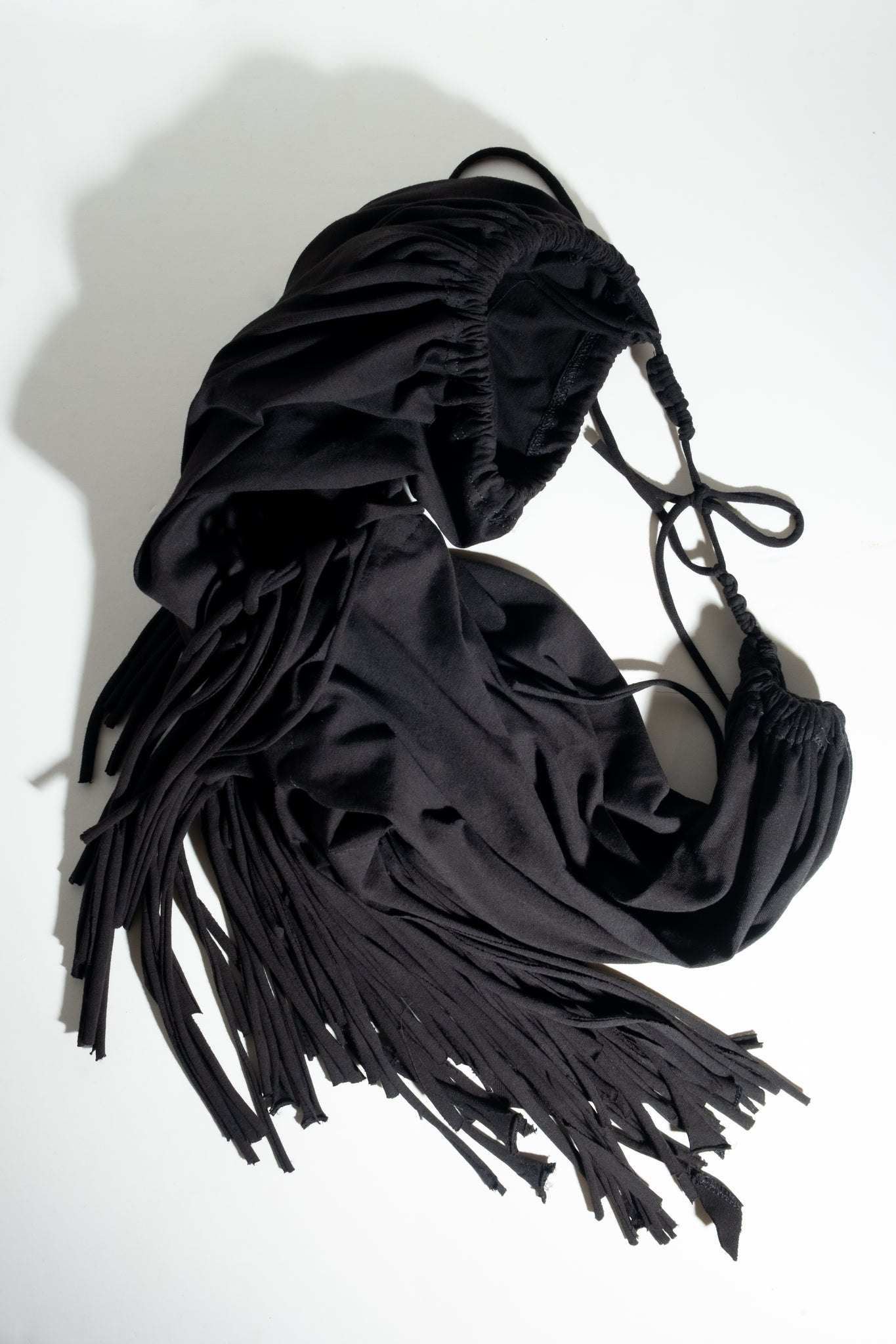 1/1 – T-shirt Fringe Bag, Black #1