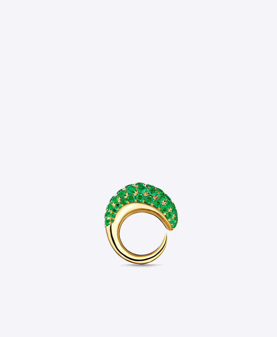 Khartoum II Ring in 18k Gold with Graduated Emeralds