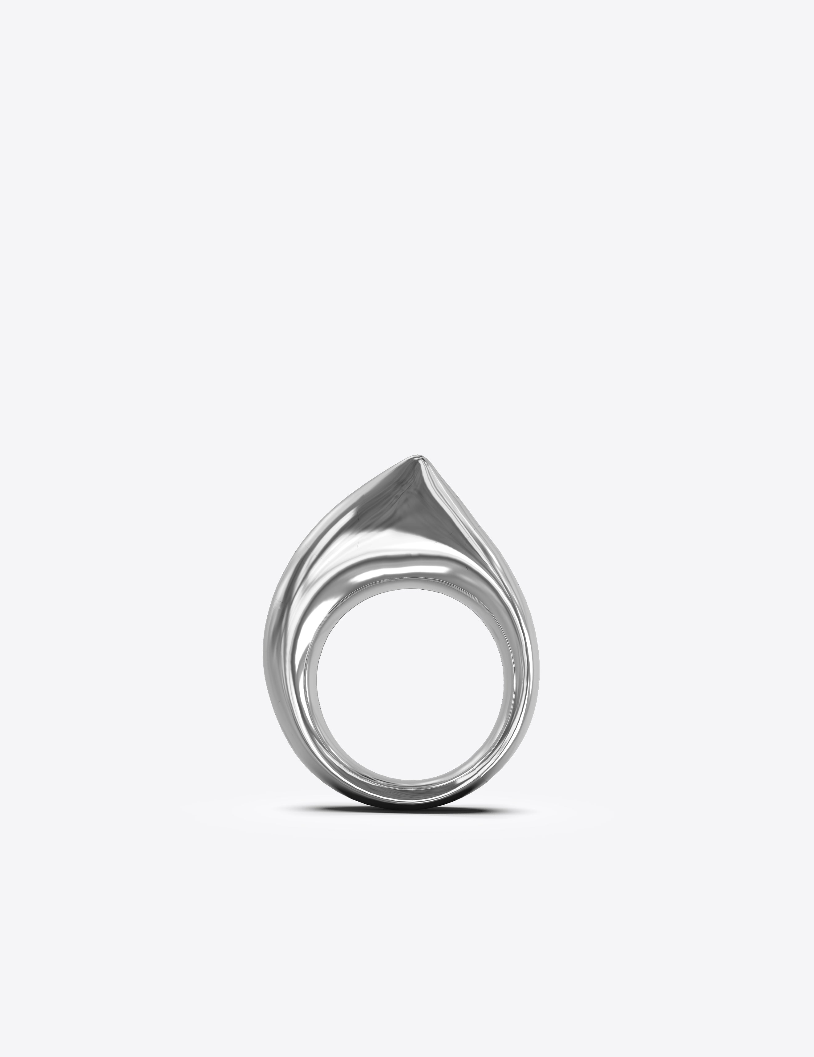 Ark Ring Nude in Sterling Silver