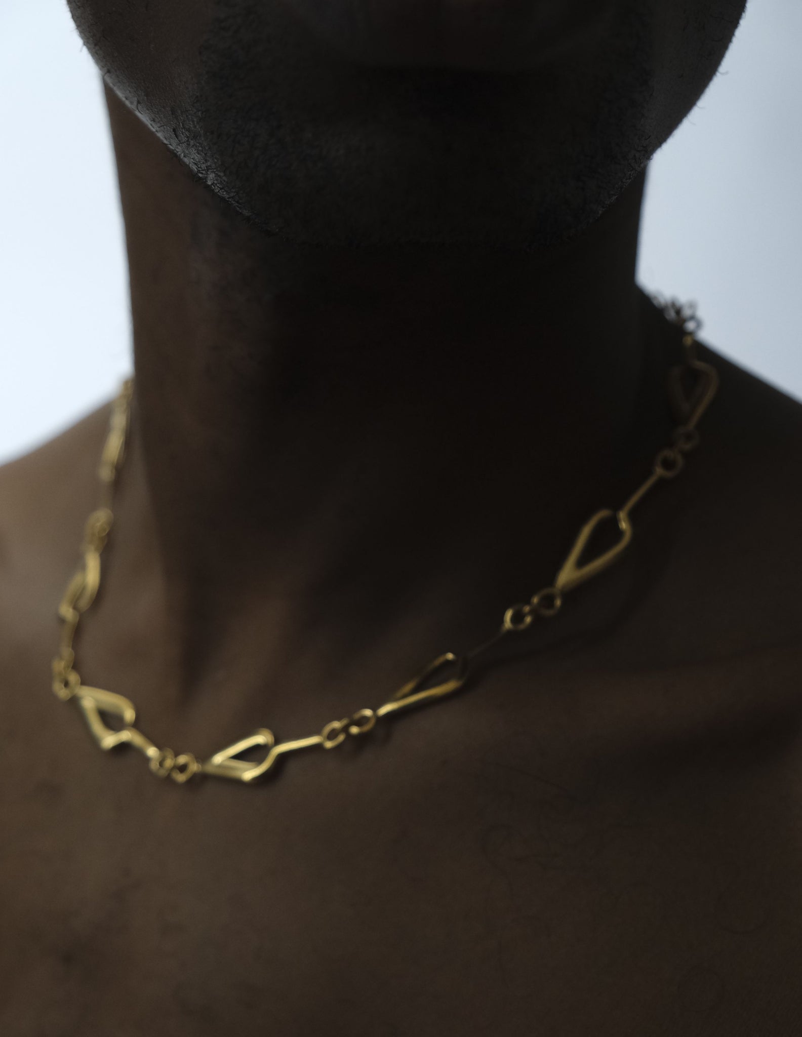 Iklwa Link Chain in Polished Gold Vermeil