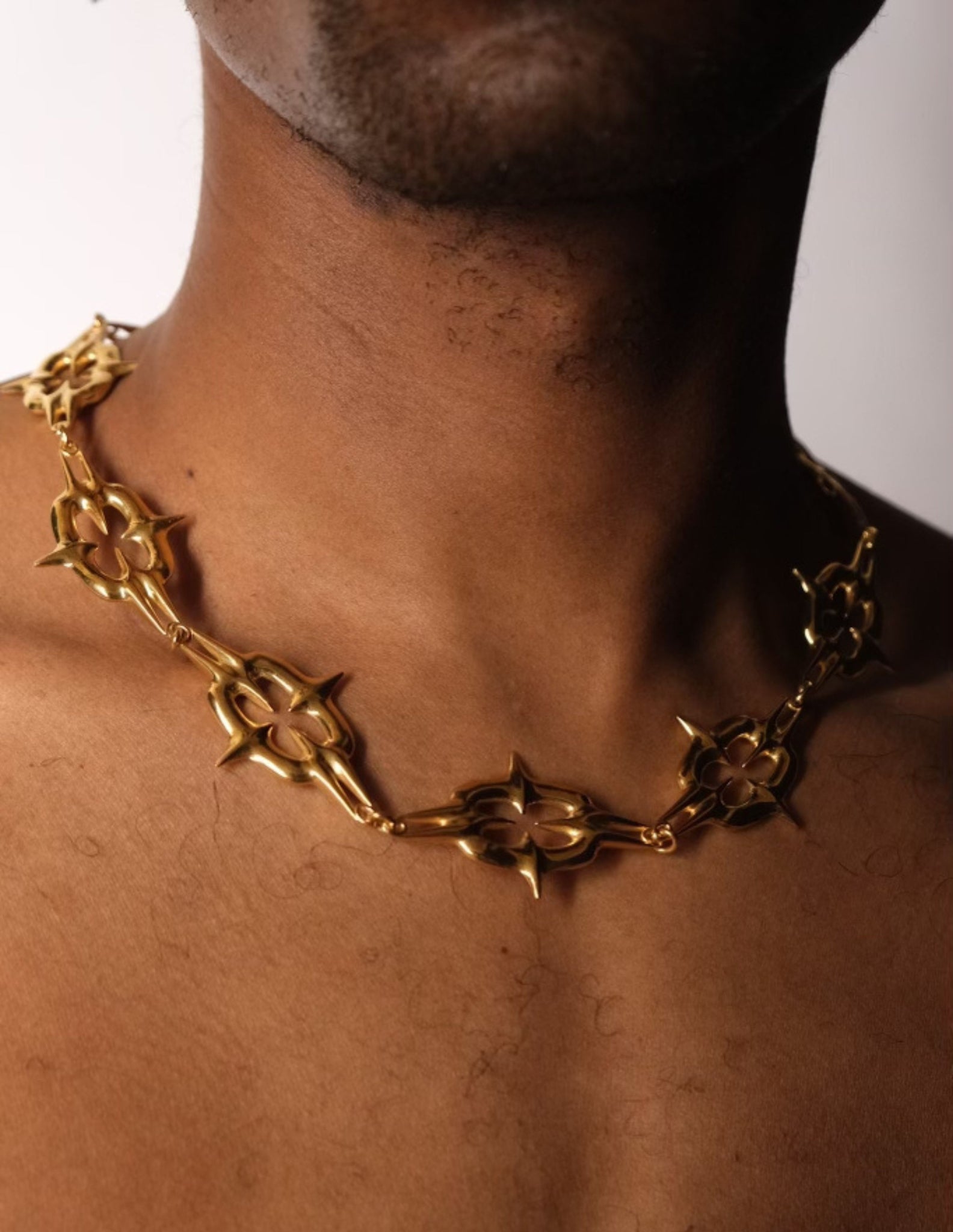 Nguni Link Chain in Polished Gold Vermeil