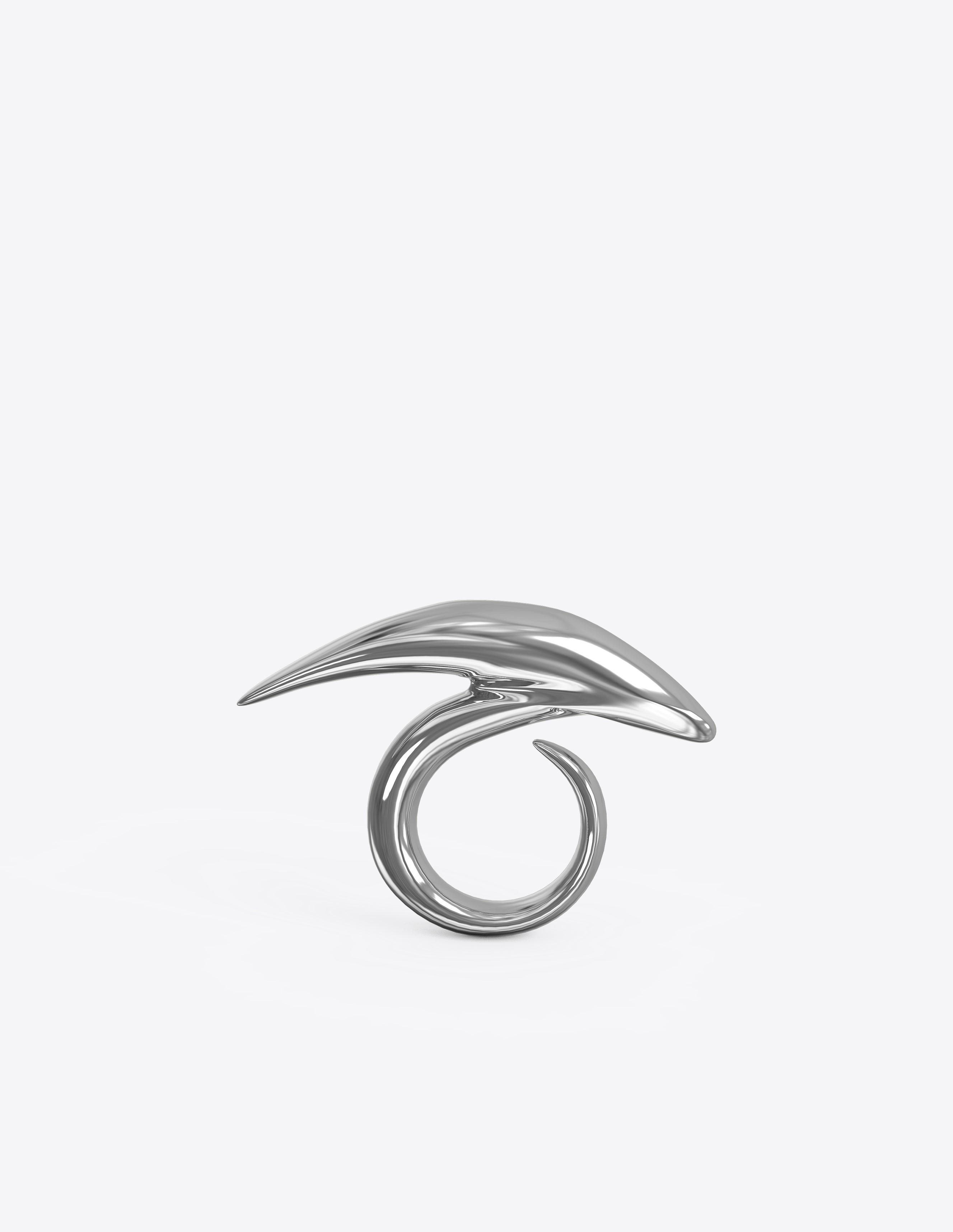 Point of Progress Ring Nude in Polished Sterling Silver