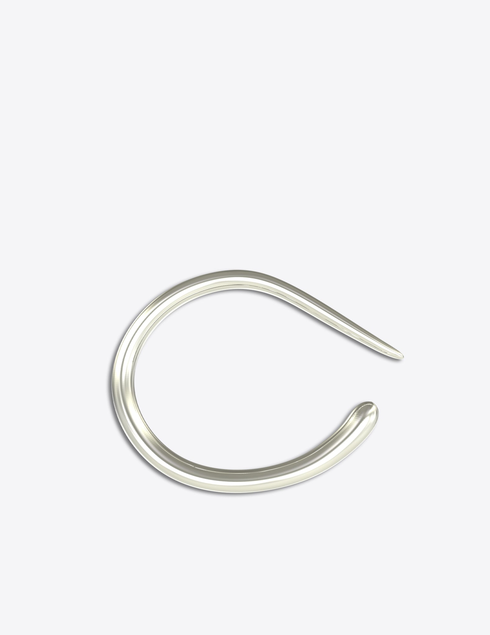 Thin Staple Cuff in Sterling Silver